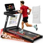 Neezee Treadmills for Home Foldable, 16km/h, 20% Auto Incline, 150kg Weight