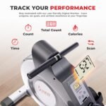 Sunny Health & Fitness Magnetic Rowing Machine, Extended-Rail Home Rower - Image 5
