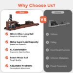 YOSUDA Foldable Wood Rowing Machine, Water Resistance, App Connected, 182 kg Capacity - Image 9