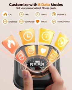 2026 Exercise Bike with Touchscreen, App, 0–100% Magnetic Resistance, 15 kg Flywheel, 170 kg Capacity - Image 3