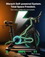MERACH Self-Powered Magnetic Exercise Bike with Adaptive Resistance - Image 2