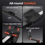 YOSUDA R2 Air Rowing Machine, 10-Level Resistance,Self-Powered Monitor - Image 5
