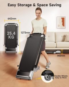 6-in-1 Folding Walking Pad, 1–12% Incline, Retractable Handrail, App & Remote - Image 8