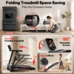 Neezee Treadmills for Home Foldable, 16km/h, 20% Auto Incline, 150kg Weight - Image 6