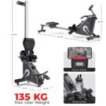 Sunny Health & Fitness Rowing Machine for Home Gym Full-Body Quiet Workout - Image 6