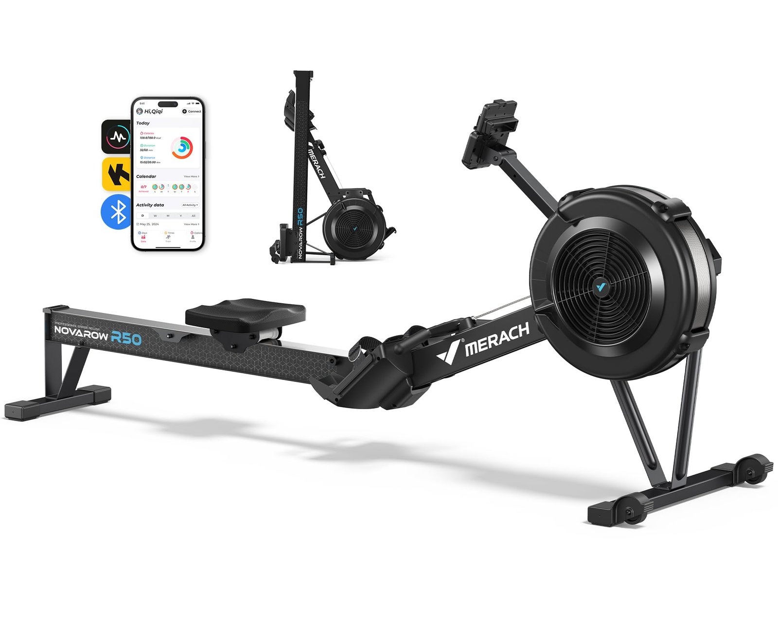 71DgO8uH4kL MERACH Air Resistance Rowing Machine for Home - Image 1