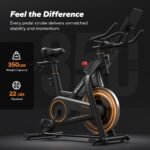 MERACH Heavy Duty Magnetic Exercise Bike with 10kg Flywheel - Image 3