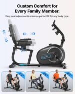 MERACH Recumbent Exercise Bike for Home with Comfortable Low-Impact Cardio - Image 6