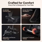 JOROTO X4S Bluetooth Exercise Bike, Magnetic Resistance, Belt Drive, 352 lb Capacity - Image 6