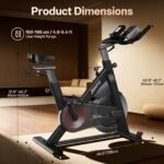 JOROTO X4S Bluetooth Exercise Bike, Magnetic Resistance, Belt Drive, 352 lb Capacity - Image 9