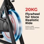 Sunny Health & Fitness Premium Megnetic Exercise Bike for Studio Cycling - Image 5