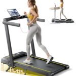 6-in-1 Folding Treadmill, 12% Incline, 2.5HP, 16 km/h, Dual LED, App & Bluetooth