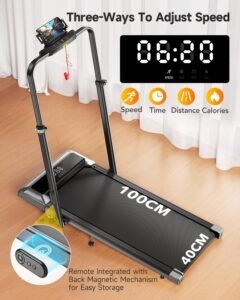 6-in-1 Folding Walking Pad, 1–12% Incline, Retractable Handrail, App & Remote - Image 7