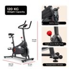 Sunny Health & Fitness Spin Bike, Stationary Bike for Home Cardio Workout - Image 6