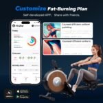 MERACH Magnetic Rowing Machine, 16 Resistance Levels, Dual Rails, App Compatible, 158 kg Capacity - Image 7
