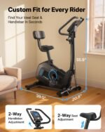 MERACH 5-in-1 Smart Exercise Bike with Adaptive Resistance & Backrest - Image 8