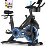 MERACH Self-Powered Magnetic Exercise Bike with Adaptive Resistance