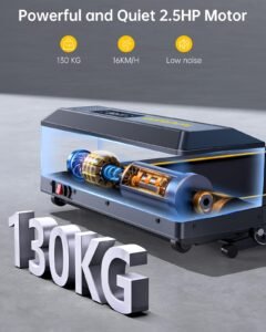 6-in-1 Folding Treadmill, 12% Incline, 2.5HP, 16 km/h, Dual LED, App & Bluetooth - Image 6