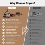 Dripex 14L Water Rower 12-Blade 150kg Wooden Bluetooth Holder Foldable Home - Image 7