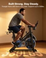 MERACH Self-Powered Magnetic Exercise Bike with Adaptive Resistance - Image 4