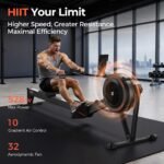 YOSUDA R2 Air Rowing Machine, 10-Level Resistance,Self-Powered Monitor - Image 6