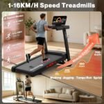 Neezee Treadmills for Home Foldable, 16km/h, 20% Auto Incline, 150kg Weight - Image 4
