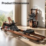 JOROTO Wooden Foldable Rowing Machine, Water Resistance, Bluetooth, 400 lb Capacity - Image 9
