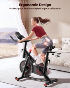 2026 Exercise Bike with Touchscreen, App, 0–100% Magnetic Resistance, 15 kg Flywheel, 170 kg Capacity - Image 6