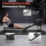 YOSUDA R2 Air Rowing Machine, 10-Level Resistance,Self-Powered Monitor - Image 8
