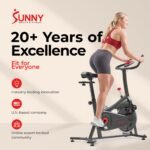 Sunny Health & Fitness Spin Bike, Stationary Bike for Home Cardio Workout - Image 7