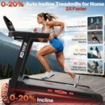 Neezee Treadmills for Home Foldable, 16km/h, 20% Auto Incline, 150kg Weight - Image 3