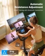 MERACH 5-in-1 Smart Exercise Bike with Adaptive Resistance & Backrest - Image 3