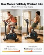 MERACH 5-in-1 Smart Exercise Bike with Adaptive Resistance & Backrest - Image 2