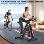 1. DMASUN Indoor Exercise Bike, LCD Display, Heart Rate Sensor, Tablet Holder & Quiet Drive - Image 8