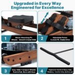 Dripex 14L Wooden Water Rower 12-Blade 150kg Bluetooth Tablet Foldable Gym - Image 5