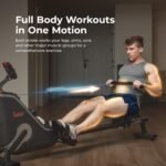Sunny Health & Fitness Rowing Machine for Home Gym Full-Body Quiet Workout - Image 4