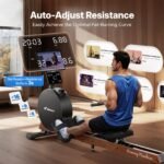 MERACH Magnetic Rowing Machine 60 KG Resistance Smart 16 Levels&App Control - Image 4